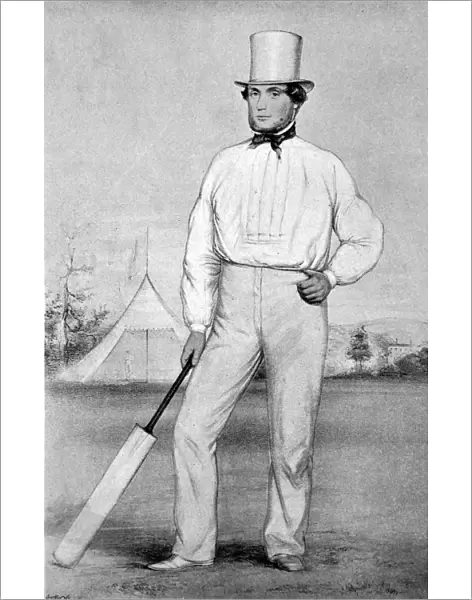 George Parr, English cricketer, circa 1845