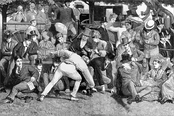 Spectators at the Eton vs. Harrow Cricket Match, 1872
