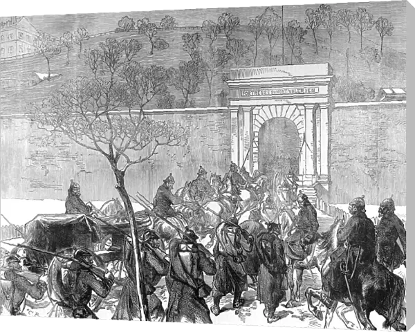 The Germans entering Mont Valerien; Franco-Prussian War, 187