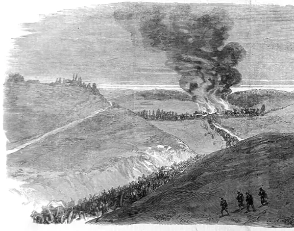 French Army retreating from Carignan; Franco-Prussian War, 1