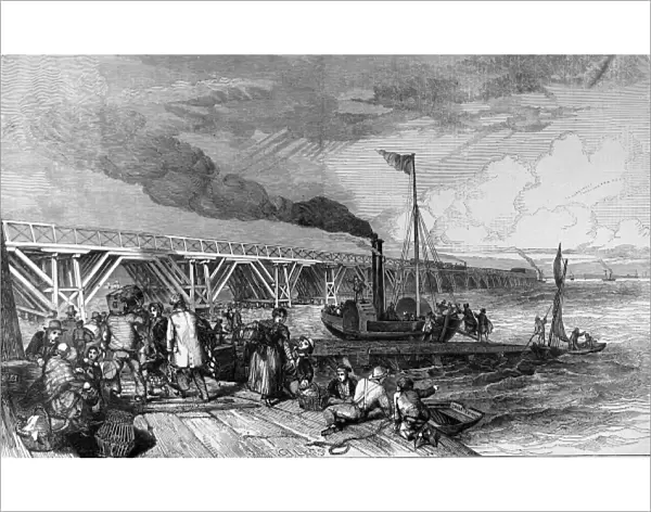 The New Holland Ferry, on the Humber, April 1848
