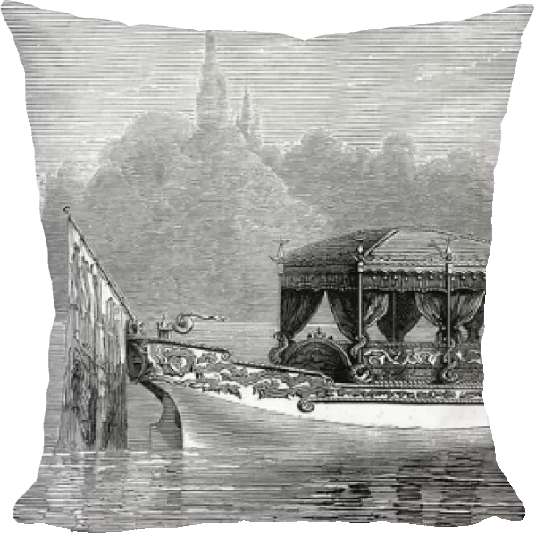 The Queens New Barge for Virginia Water, June 1877