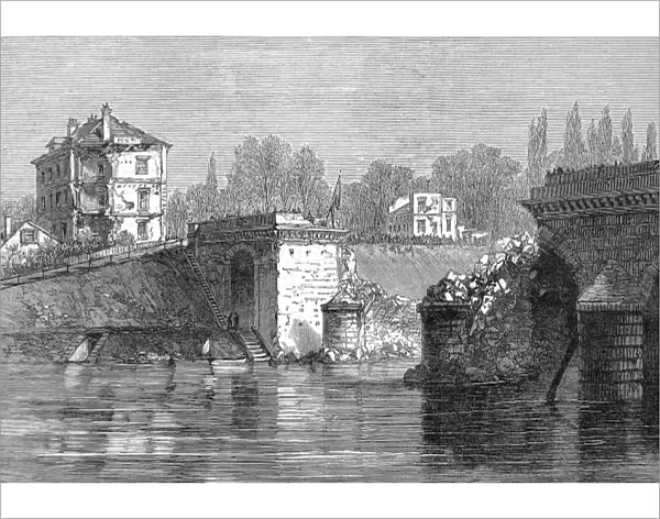 Franco-Prussian War. The Bridge at Sevres