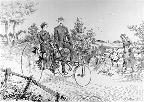 A Double-Seated Tricycle, 1885