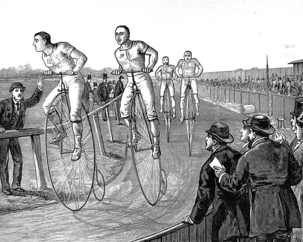 Bicycle Race at Lillie Bridge, London, 1875