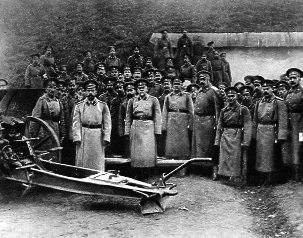 Nicholas II with his staff