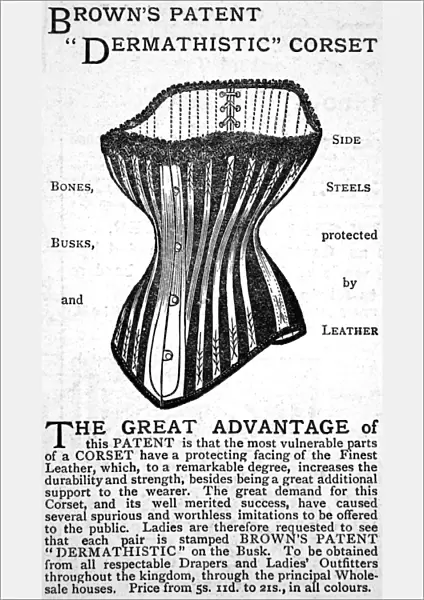 Browns patent corset advert
