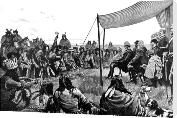 The Pow-Wow at Black Feet Crossing, September 1881