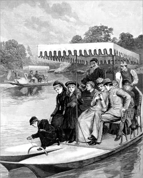 Pedaloes on the Lake in Central Park, New York, 1891
