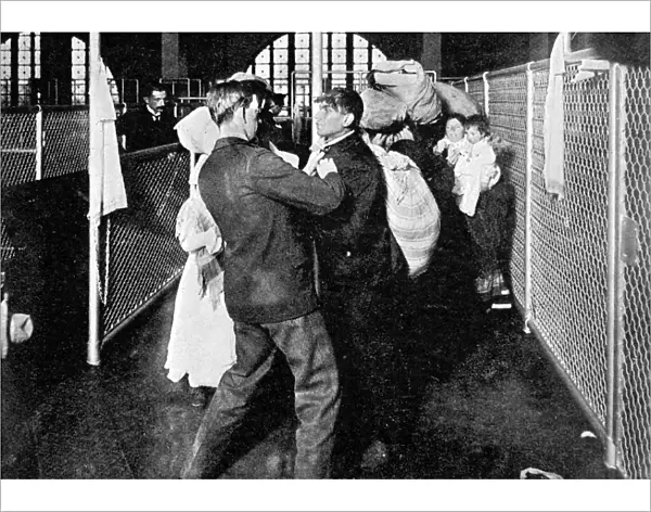 Immigrants at Ellis Island, New York, 1911