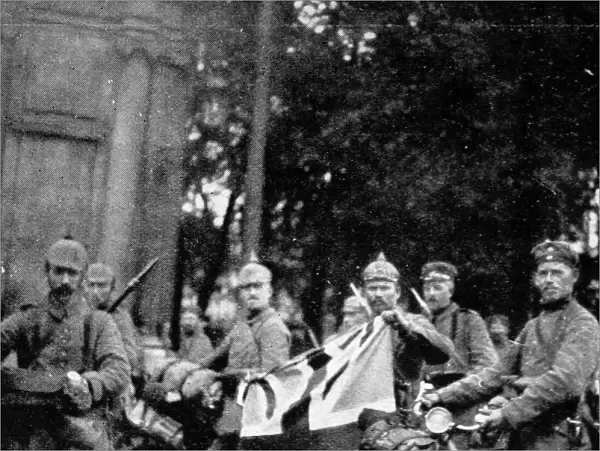 German soldiers with the Union Jack