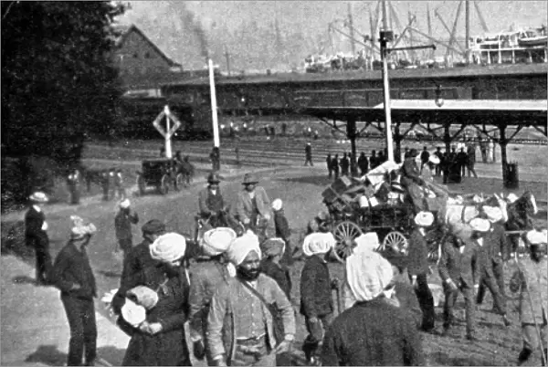 Indian Immigrants at Vancouver Docks, Canada, 1907