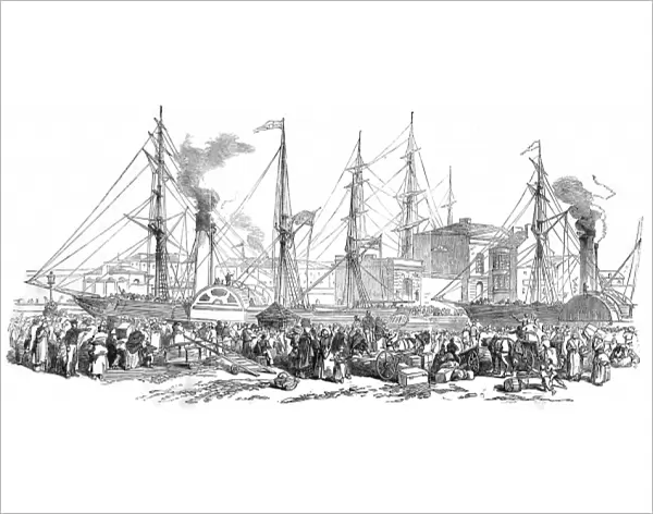 Emigration. Departure of the Nimrod and Athlone Steamers