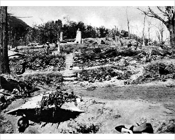 The Ruins at Kohima, Burma; Second World War, 1944