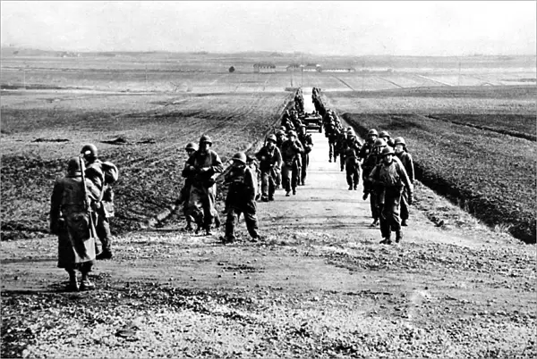 American Soldiers near Anzio; Second World War, 1944