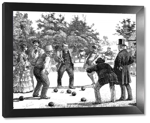 A Game of Bowls, England, c. 1872