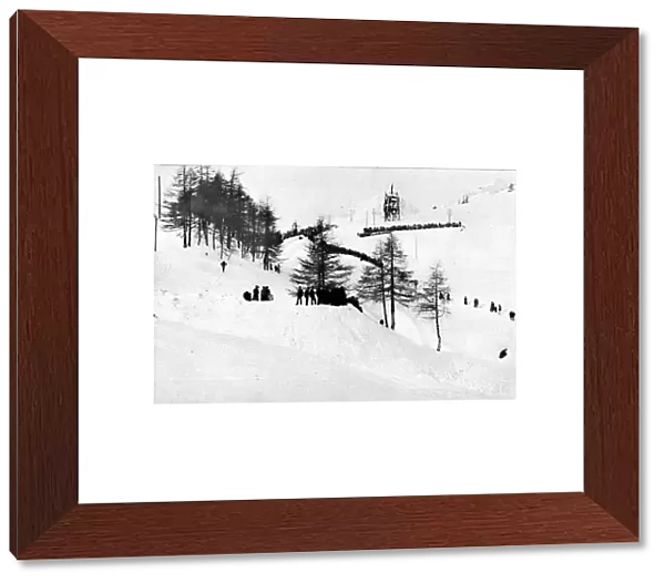 The Cresta Run, St. Moritz, 1912