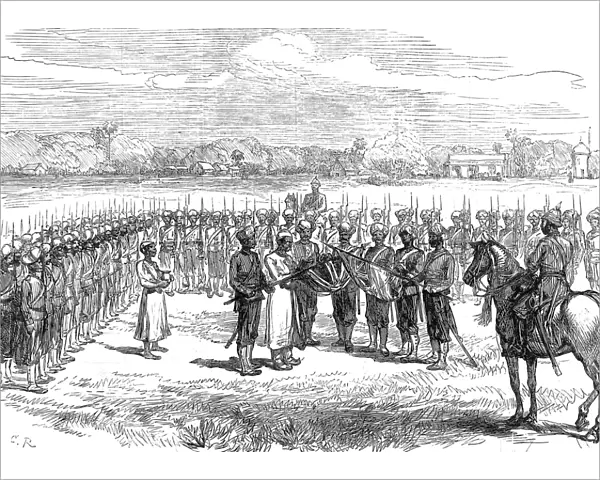 Swearing In Indian Recruits to the British Army, 1878