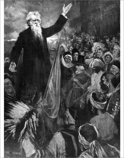 Rev. William Booth addressing a multi-national audience, 190