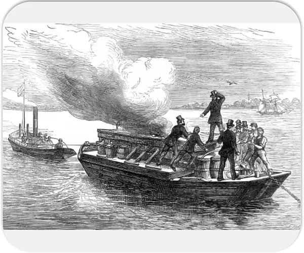 Trial of the Pyroleter Fire Extinguisher, River Thames, 18