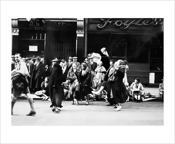 People Dancing in Charing Cross Road, 1935