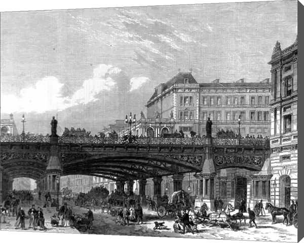 The Holborn Valley Viaduct, London, 1867