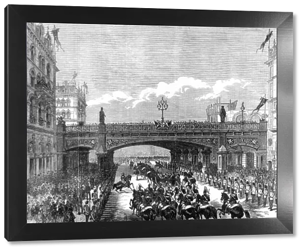 Royal Procession under the Holborn Valley Viaduct, 1869