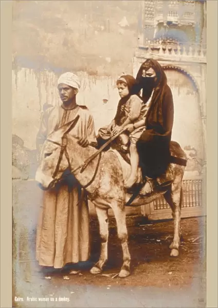 Cairo, Egypt - Family and Donkey
