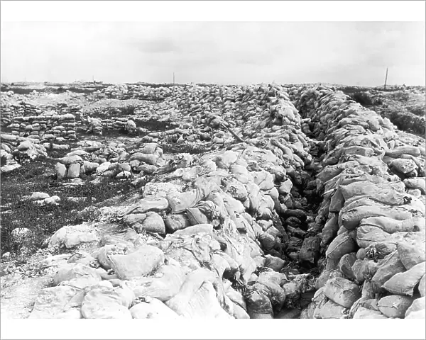 Disused British trench 1916