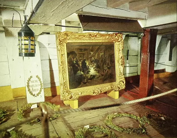 The cockpit where Nelson died in H. M. S. Victory