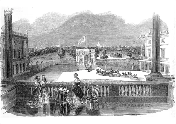 London, viewed from Buckingham Palace, 1842