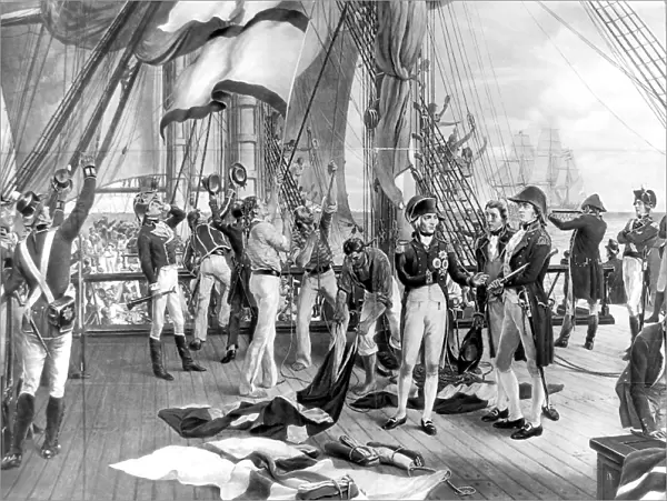 Nelsons last signal at Trafalgar, 21 October 1805