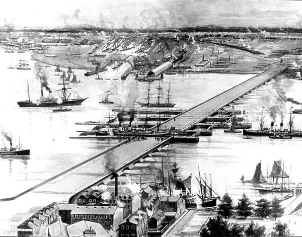 Proposal for a Thames Barrage, Gravesend, 1905