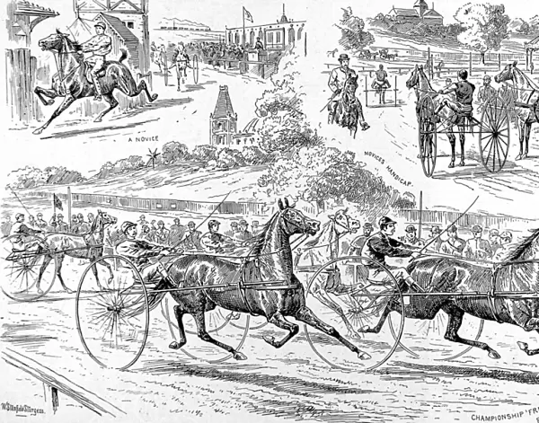 Trotting Races at Alexandra Park, London, 1890