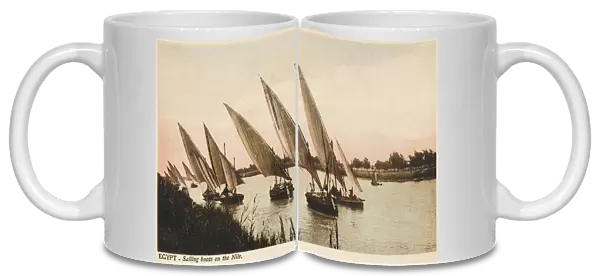Sailing boats on the River Nile, Egypt