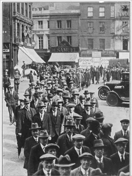 The General Strike - strikers in Plymouth