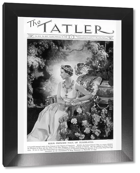 Tatler front-cover: H. R. H. Princess Paul of Yugoslavia