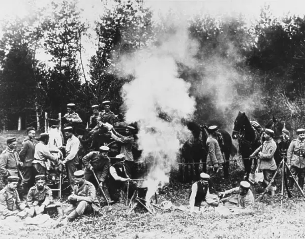 German troop encampment 1914