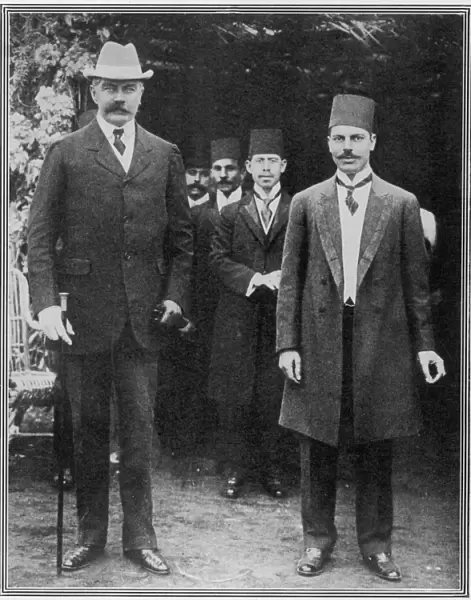 Lord Kitchener and the governor of the Suez Canal