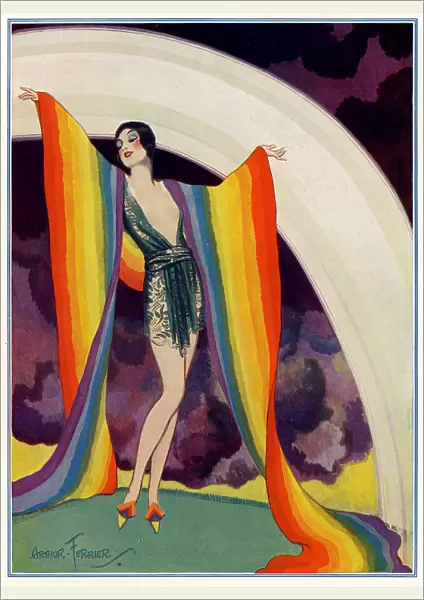 Rainbow illustration, by Arthur Ferrier