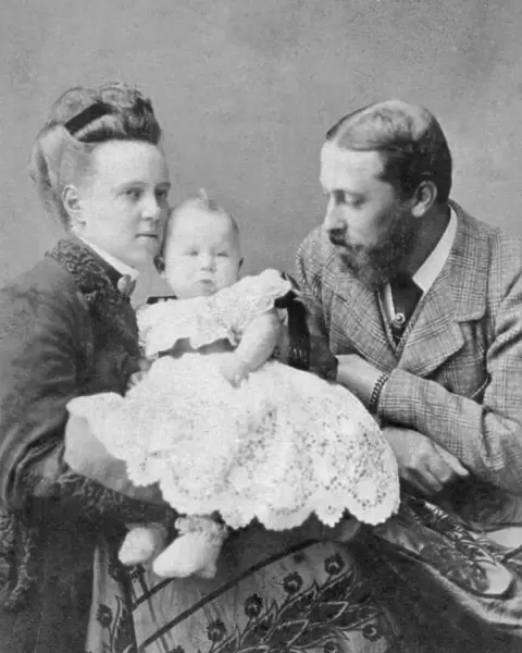 The Duke & Duchess of Edinburgh with their eldest child