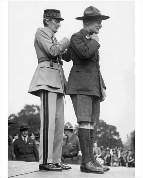 Baden Powell receiving the Legion of Honour