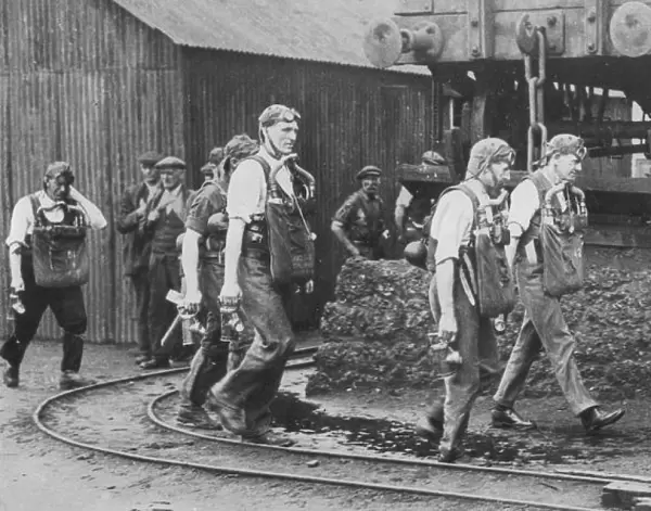 Members of the rescue parties at Gresford Colliery, Wales