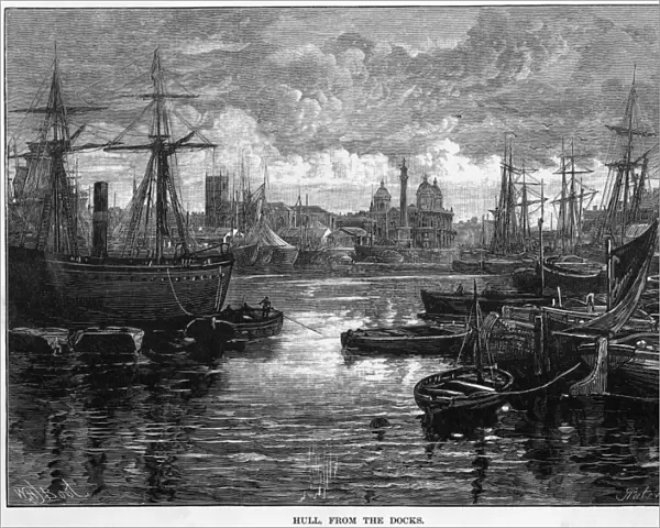 Hull. The docks at Hull, Humberside