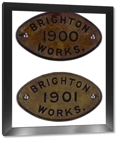 Brighton Works brass plates