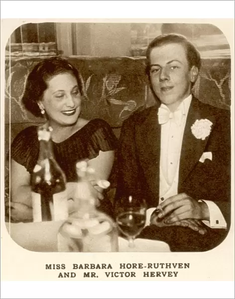 Miss Barbara Hore-Ruthven and Mr Victor Hervey