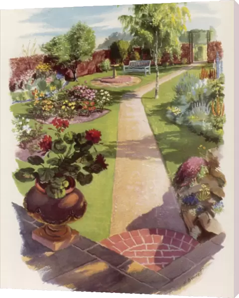 Plan for a garden, 1954