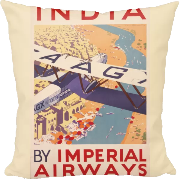 Poster advertising Imperial Airways to India