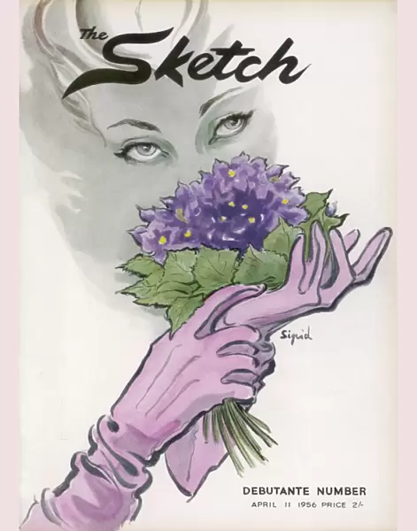 The Sketch debutante number front cover 1956