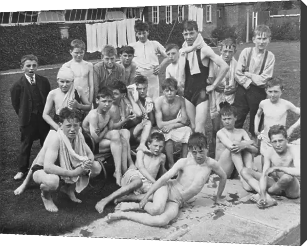 Boys Club, swimming, 1924